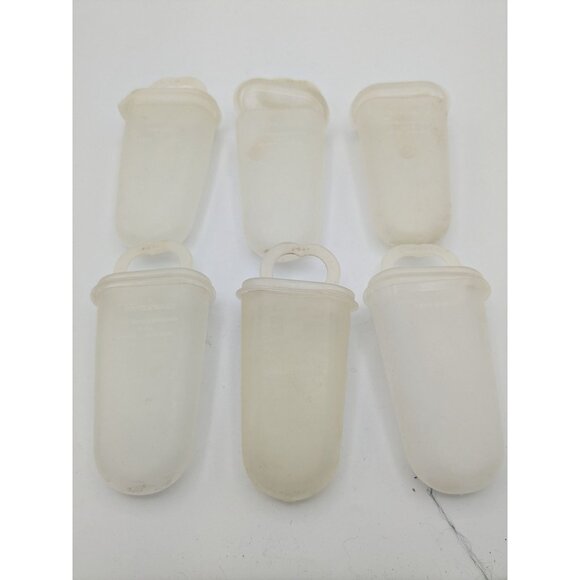 Vintage Tupperware Popsicle Molds Set of 6 Freezer Pop Makers Tray #1 - Picture 5 of 8